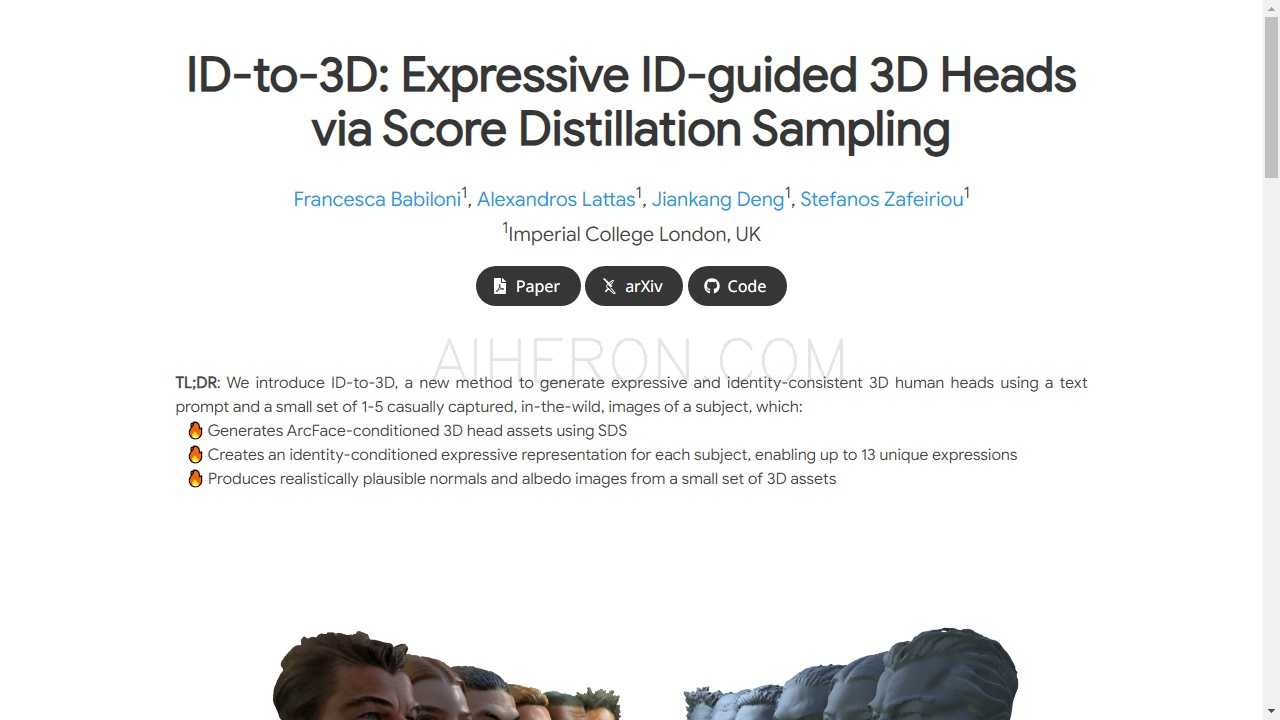 ID-to-3D