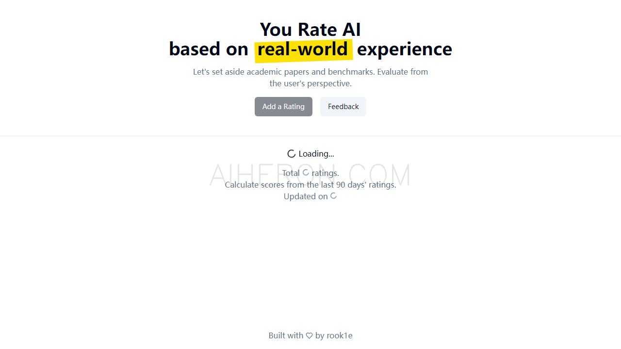 You Rate AI