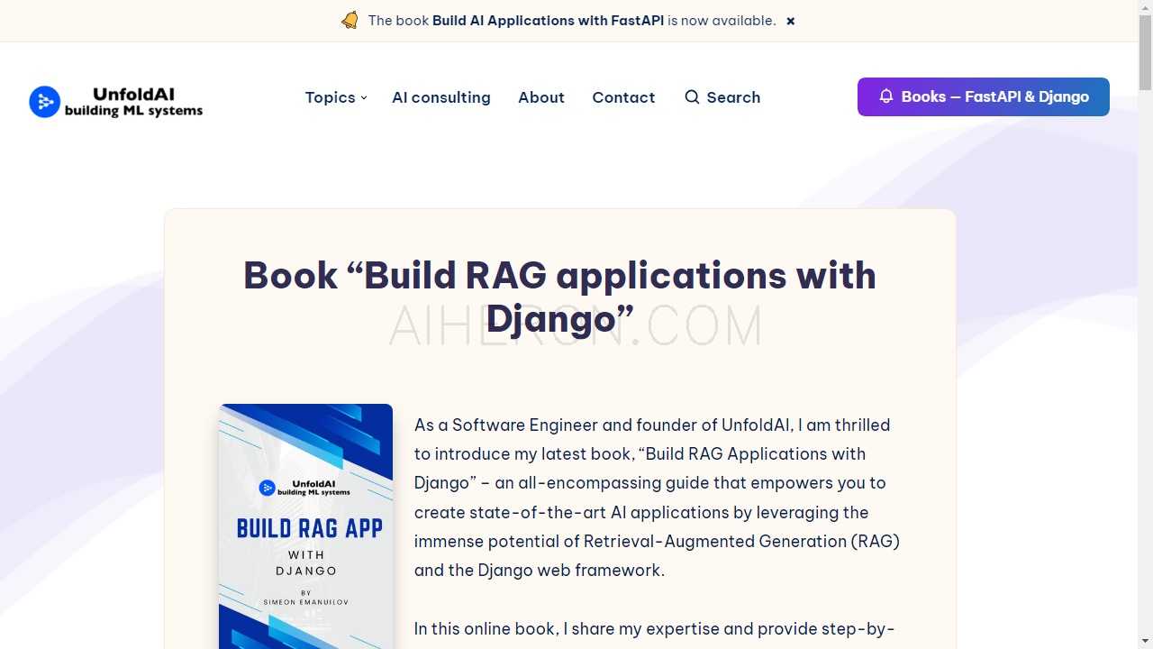 使用 Django 和 RAG 技术构建 RAG 应用程序