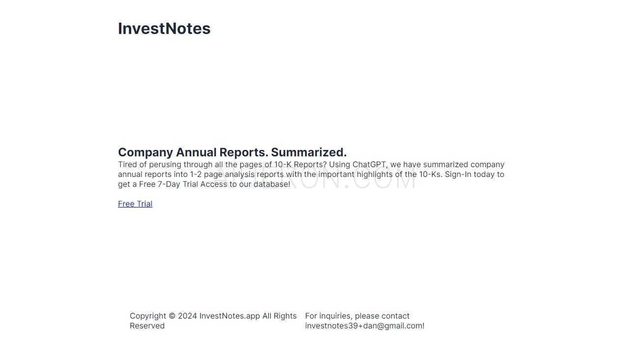 InvestNotes