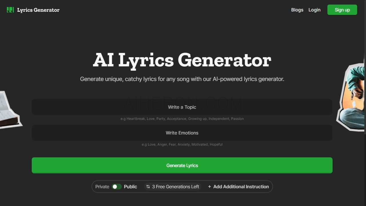 AI Lyrics Generator