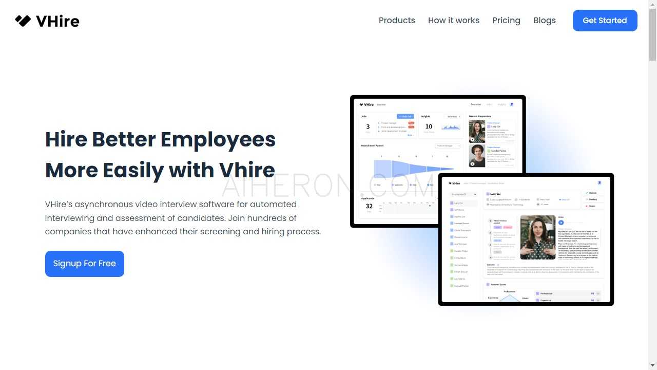 VHire – AI Video Interview Platform