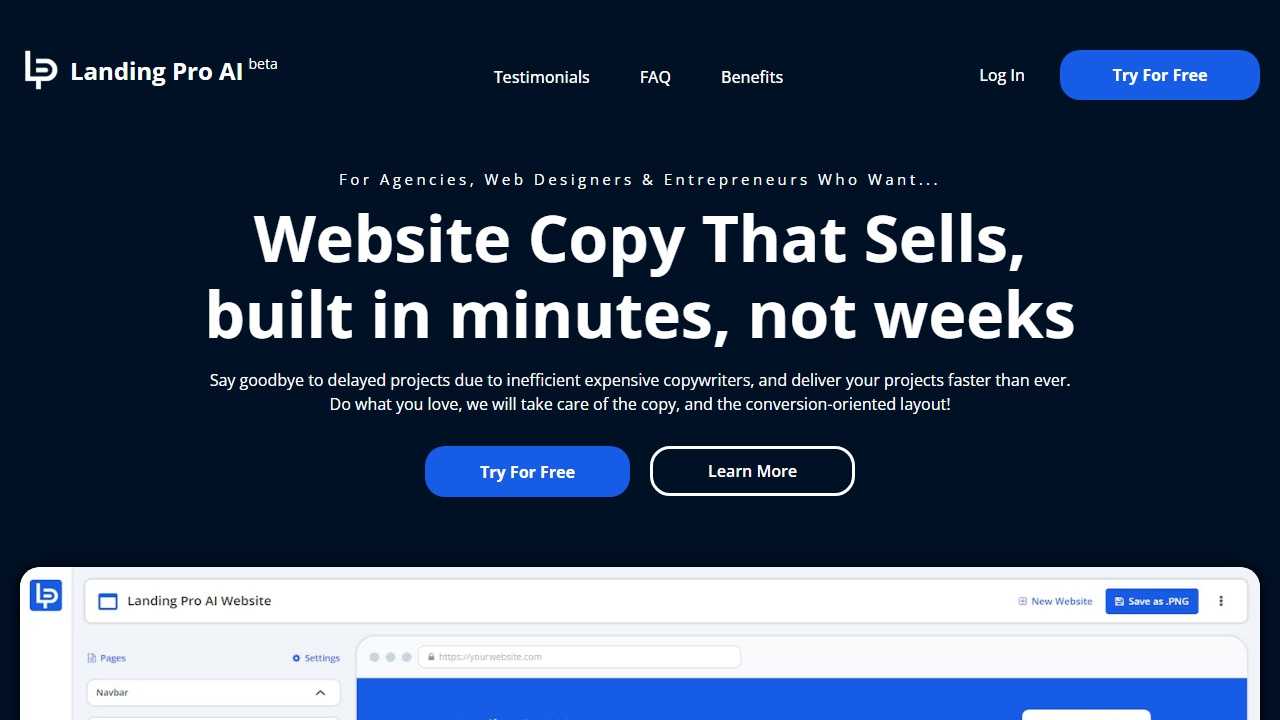 Landing Pro AI - Website Copy That Sells