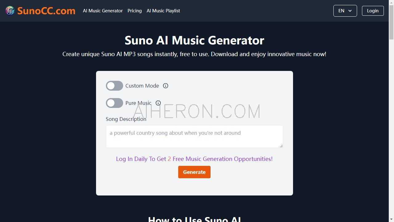 Suno AI Music Generator