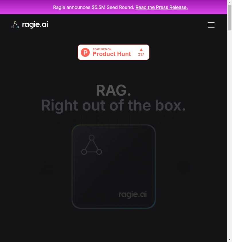 Ragie | Fully managed RAG-as-a-Service for developers