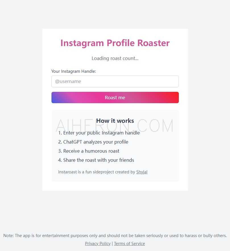Instagram Profile Roaster