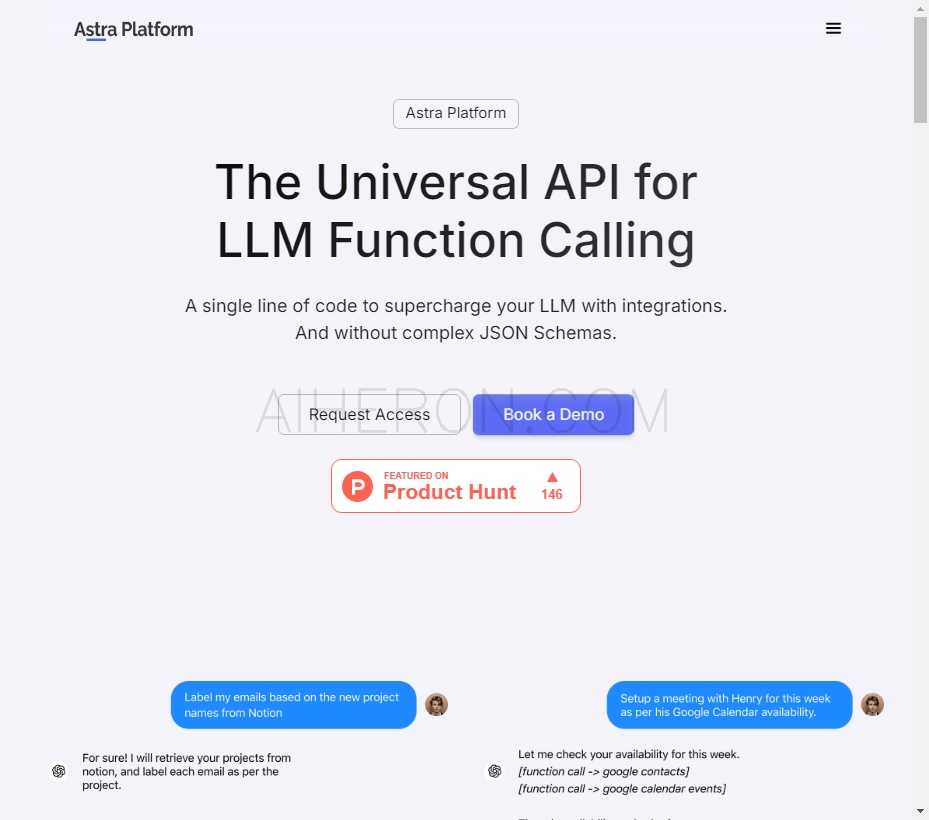 Astra - Universal API for LLM Function Calling