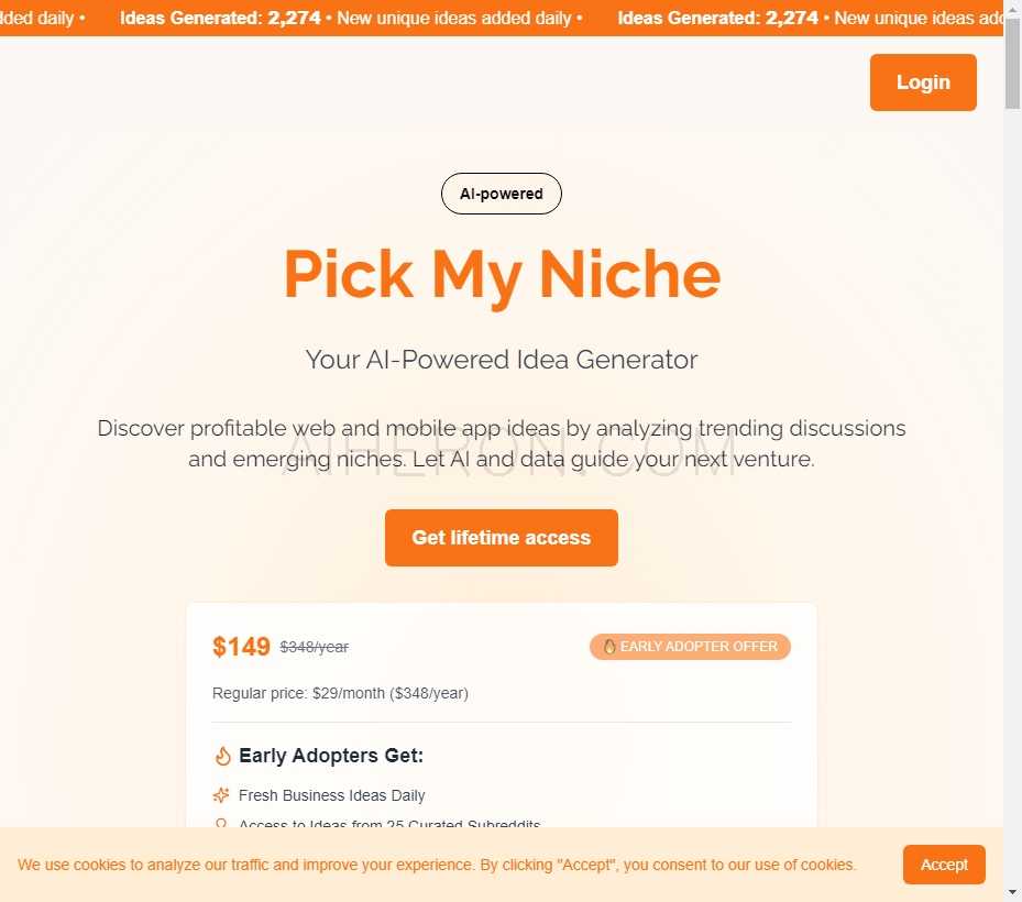 Pick My Niche - AI驱动的创意生成器