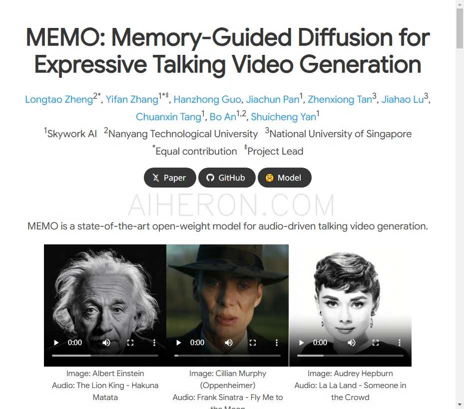 MEMO: Memory-Guided Diffusion for Expressive Talking Video Generation