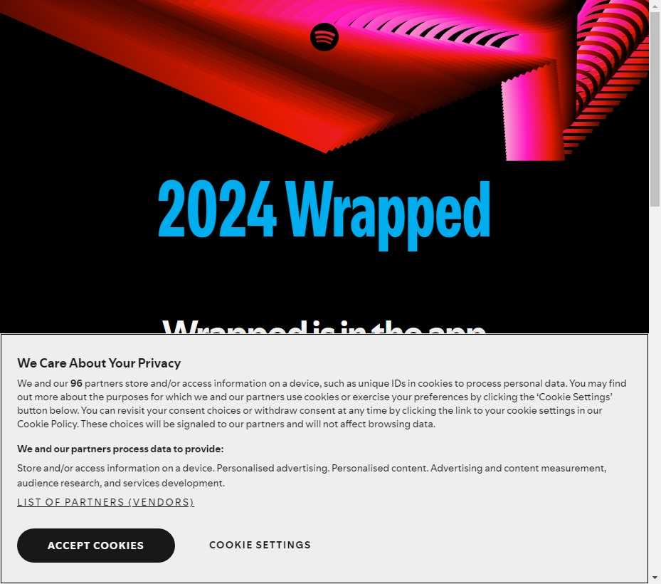 2024 Wrapped on Spotify