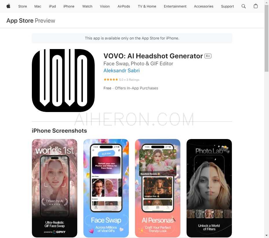 VOVO: AI Headshot Generator