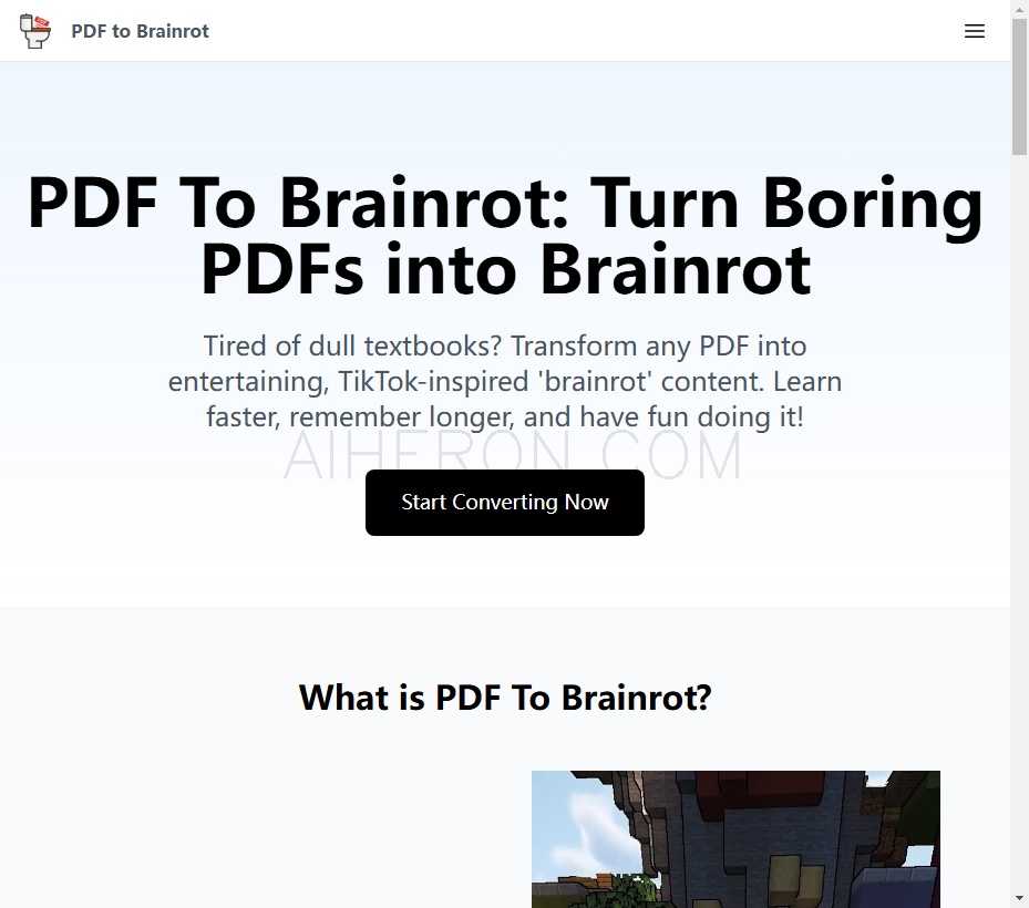 PDF To Brainrot