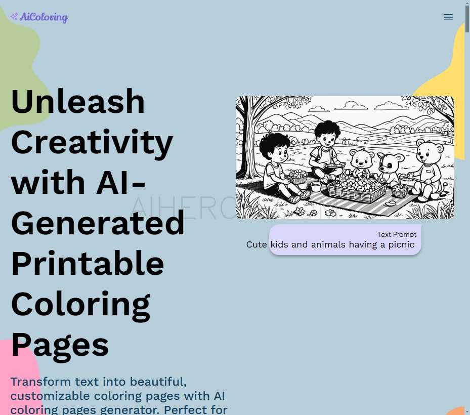 AI Coloring Pages Generator AiColoringArt - 2024121750498182 