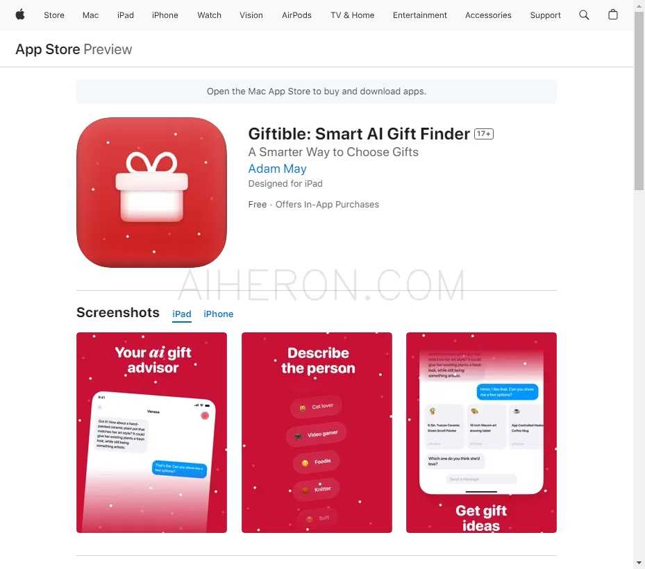 Giftible: Smart AI Gift Finder