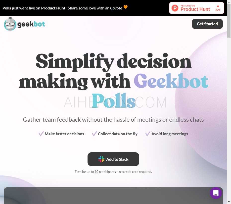 Geekbot Polls