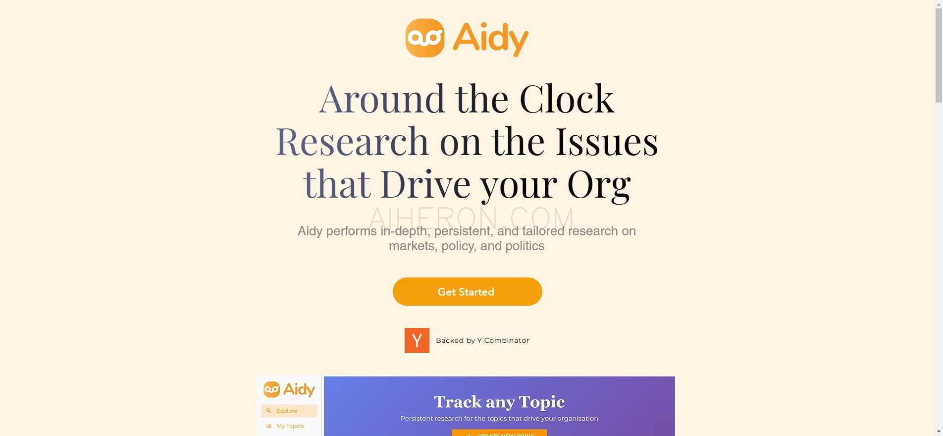 Aidy | 跟踪任何主题