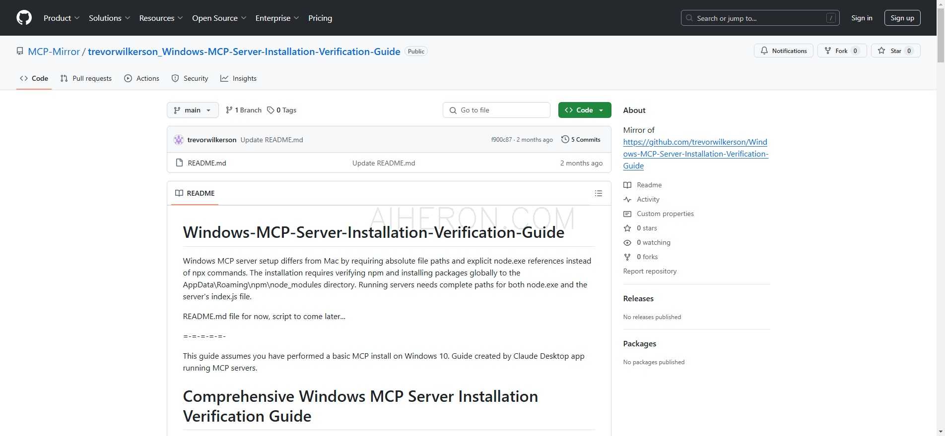 MCP Server Installation Guide for Windows