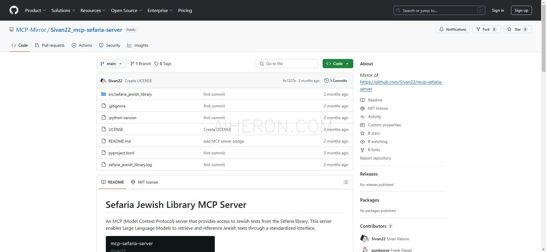 MCP Sefaria Server