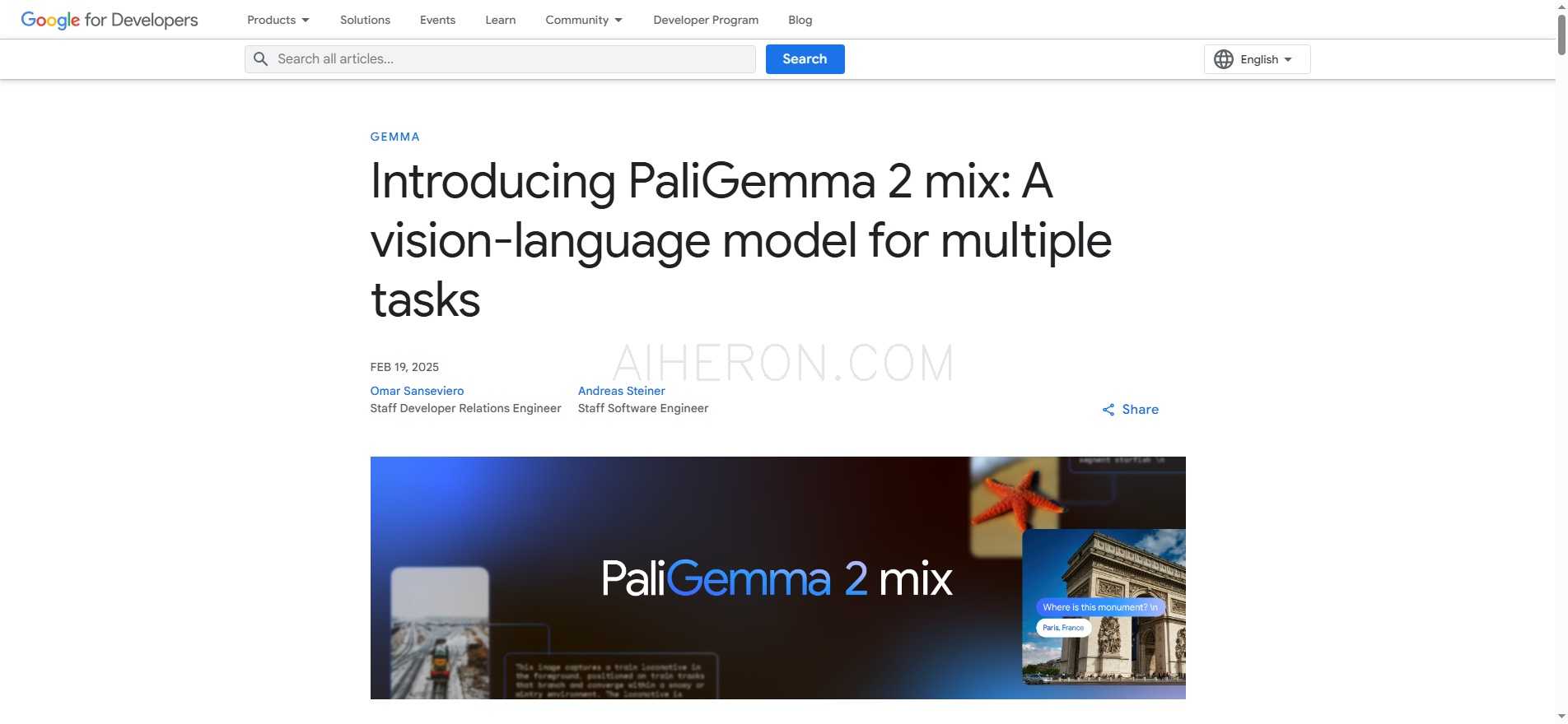 PaliGemma 2 mix
