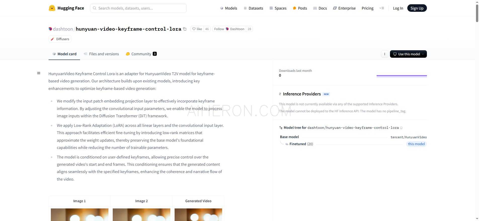 HunyuanVideo Keyframe Control Lora