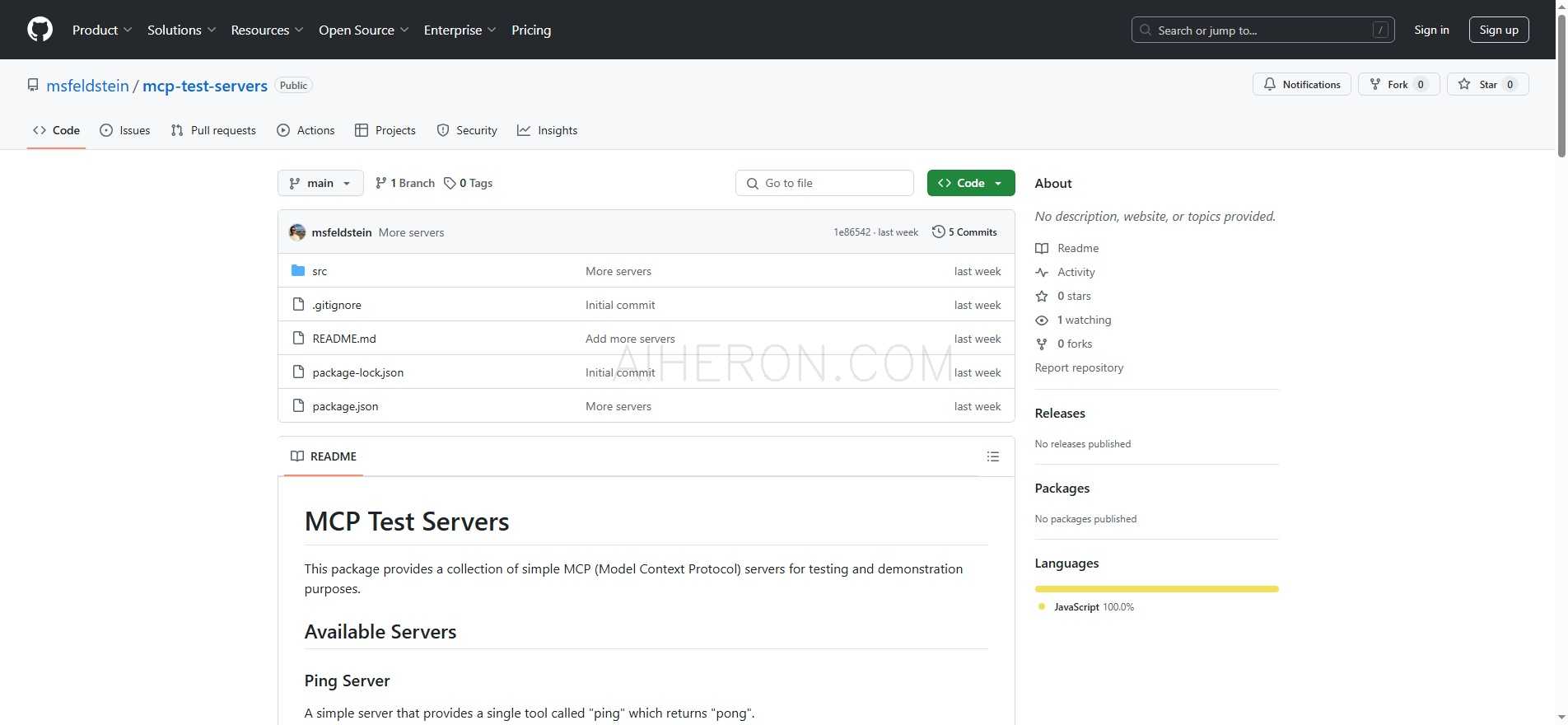 MCP Test Servers