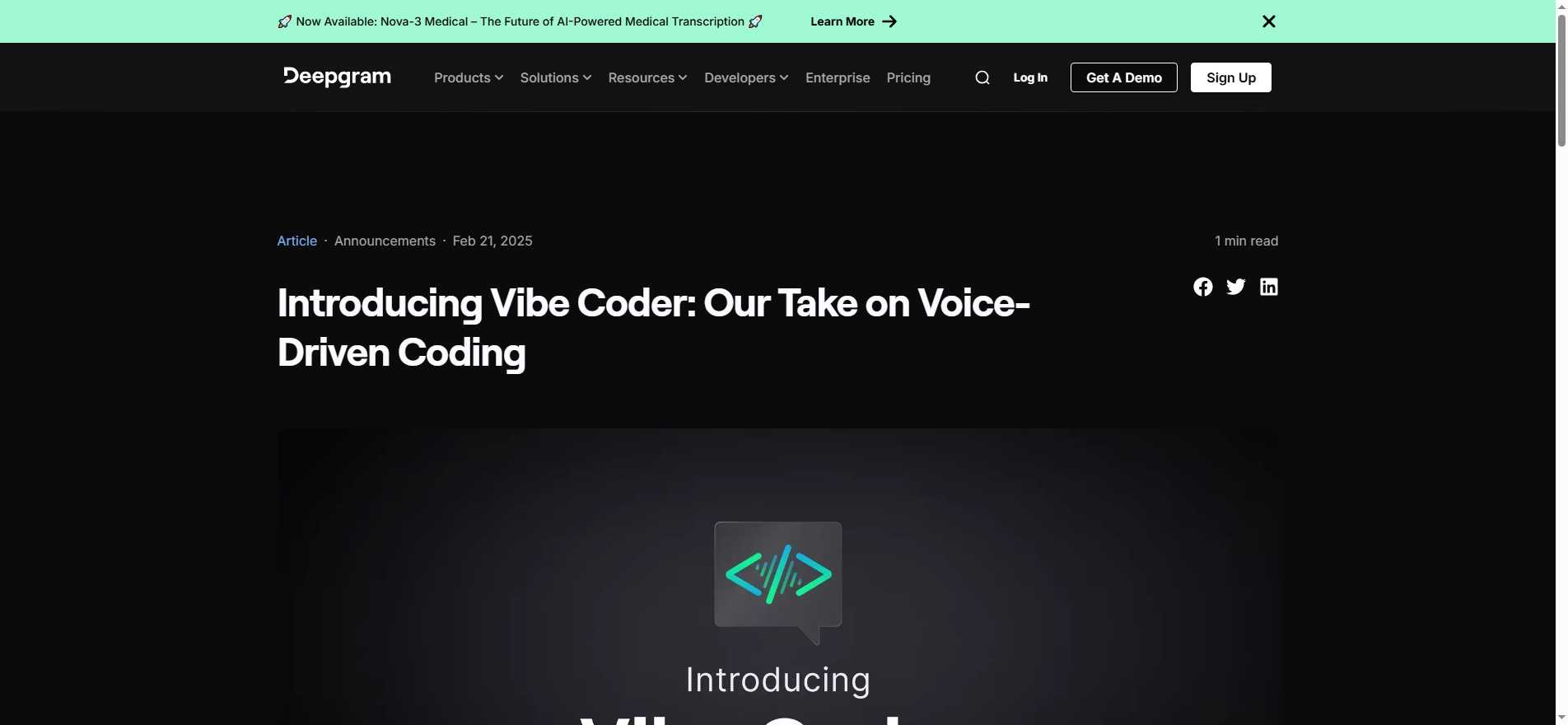 Vibe Coder: Voice-Driven Coding  | Deepgram