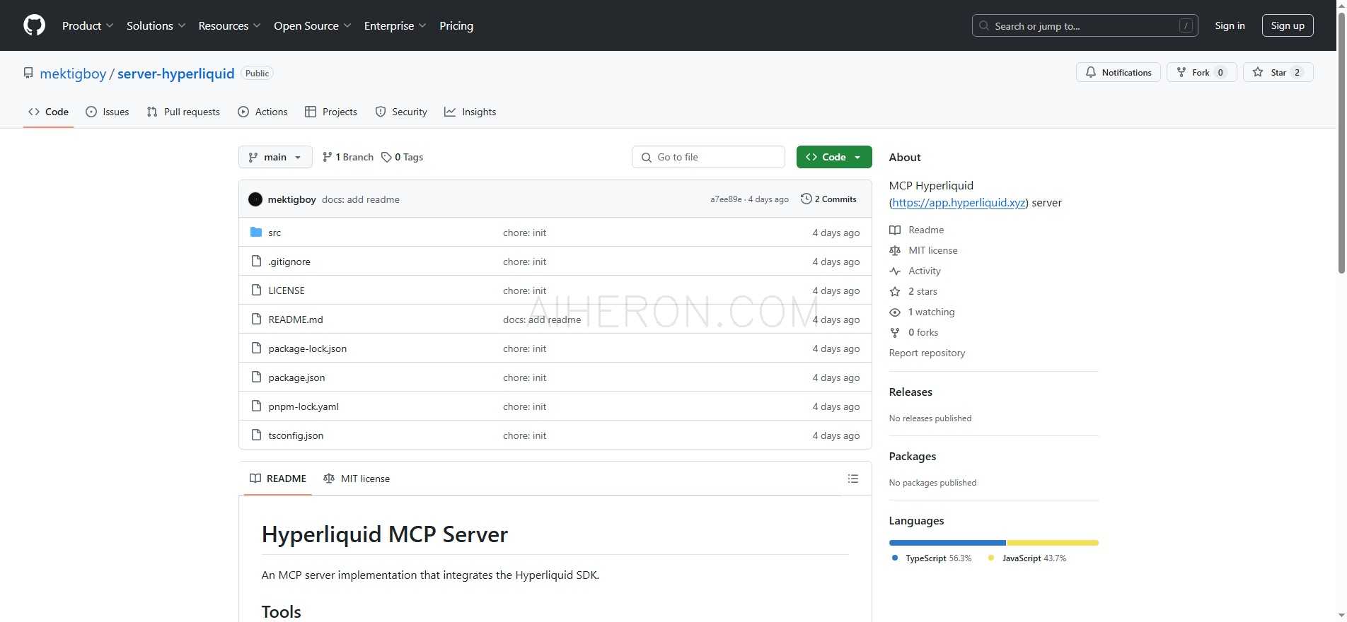 Hyperliquid MCP Server