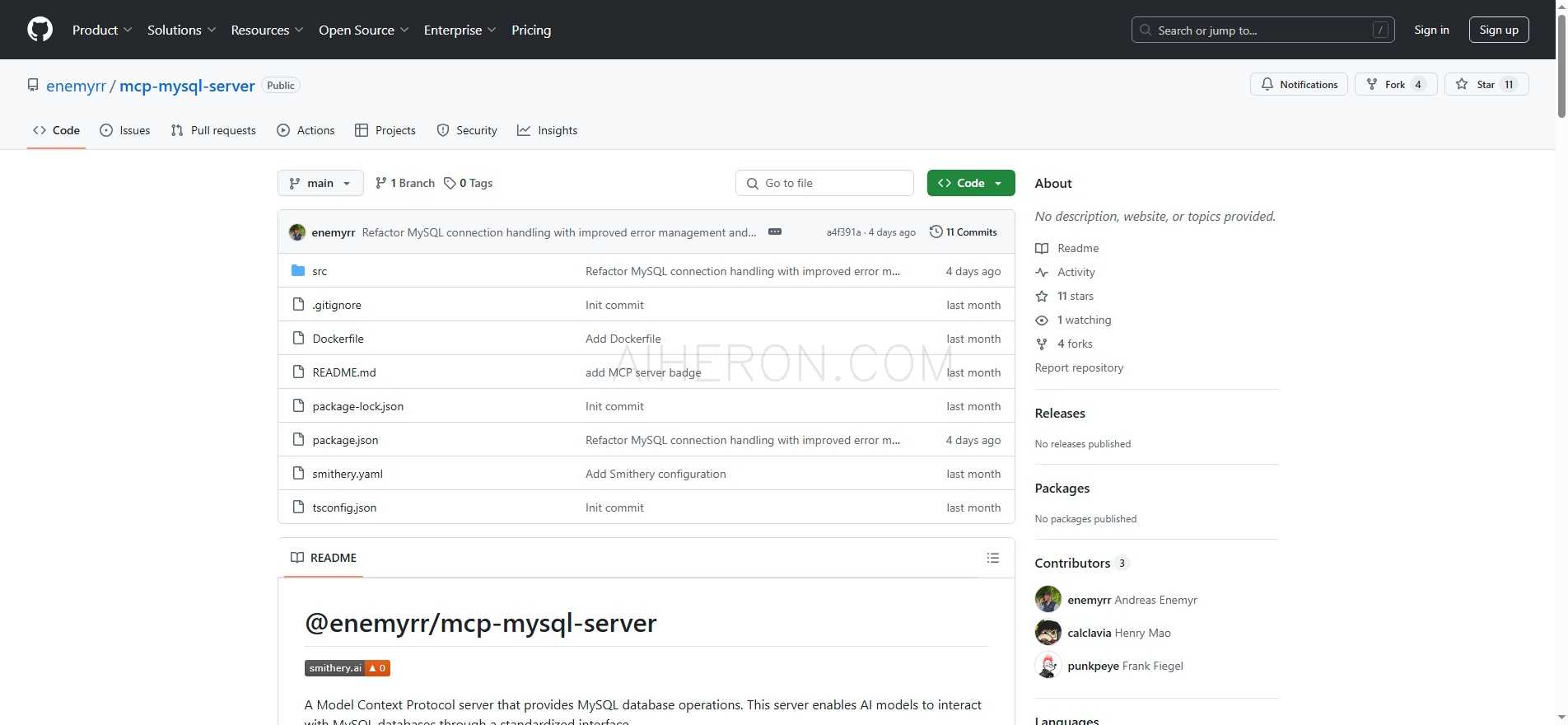 @enemyrr/mcp-mysql-server
