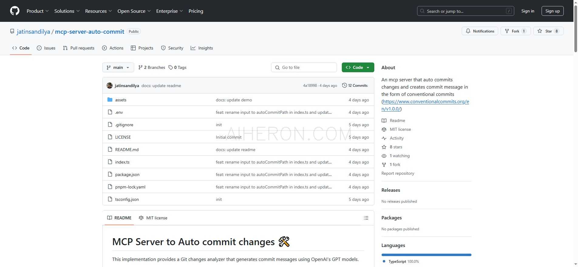 MCP Server to Auto commit changes