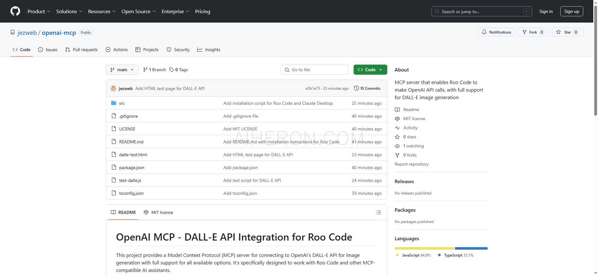 OpenAI MCP - DALL-E API Integration for Roo Code