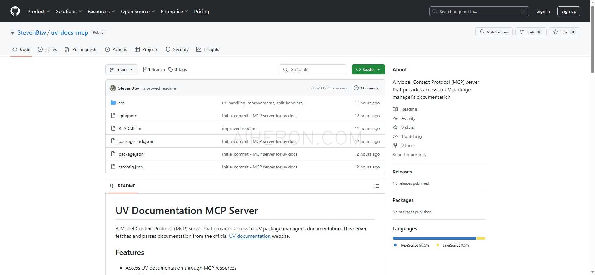 UV Documentation MCP Server