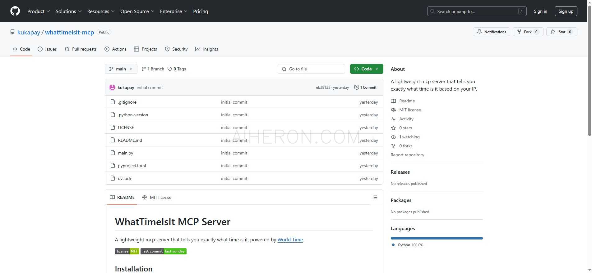 WhatTimeIsIt MCP Server