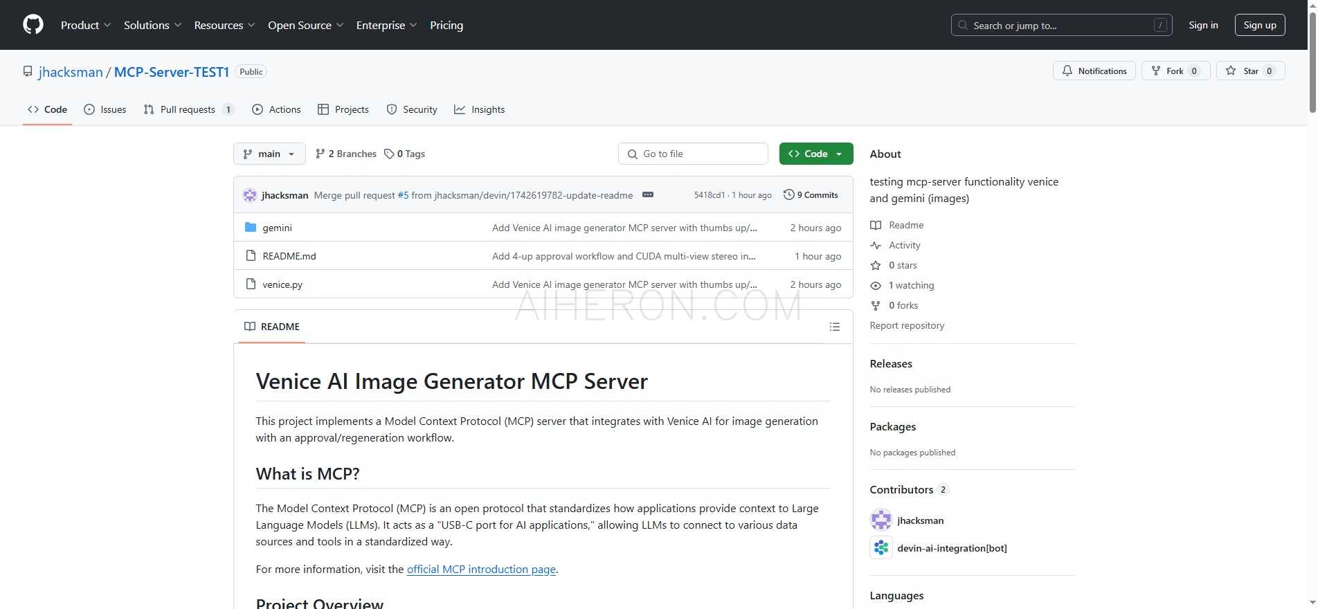 Venice AI Image Generator MCP Server