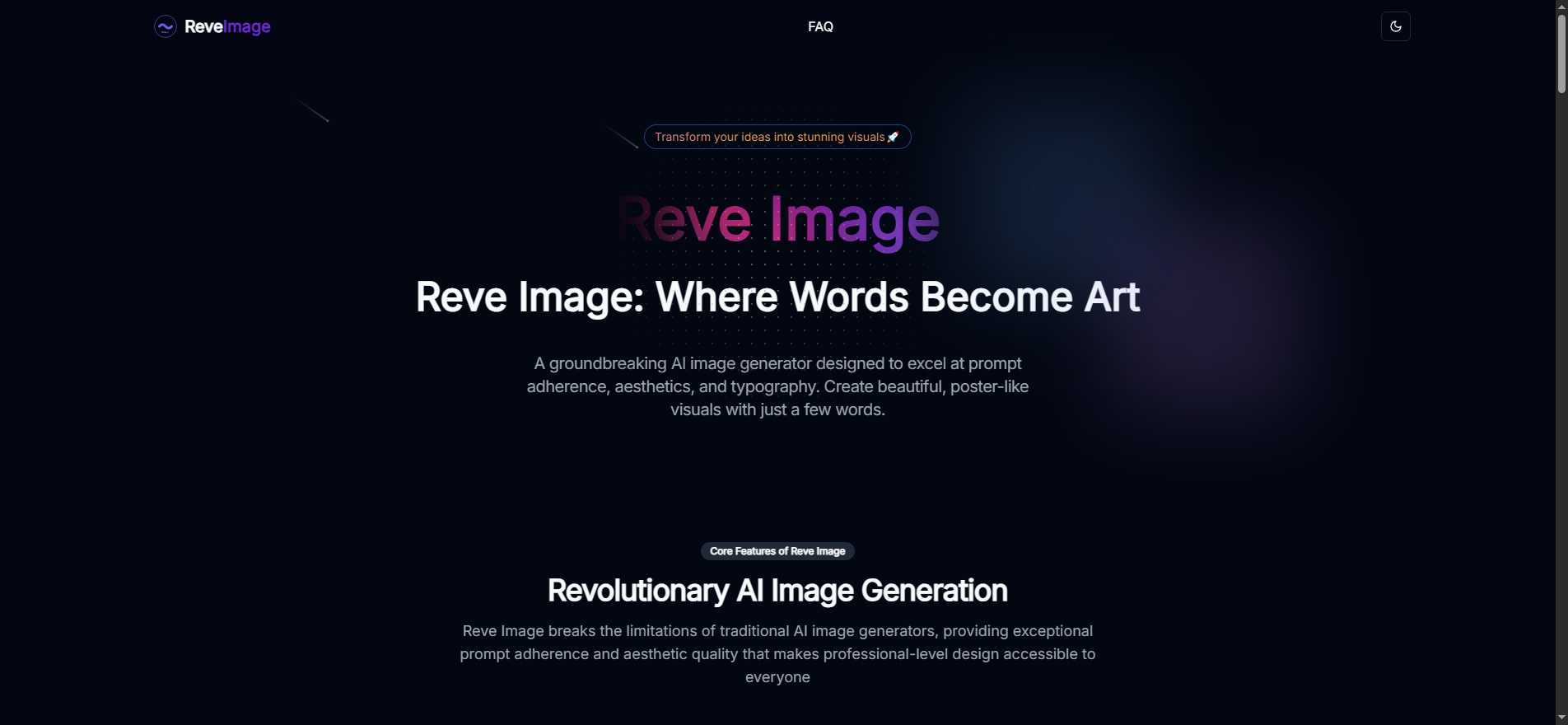 Reve Image | Advanced AI Image Generator