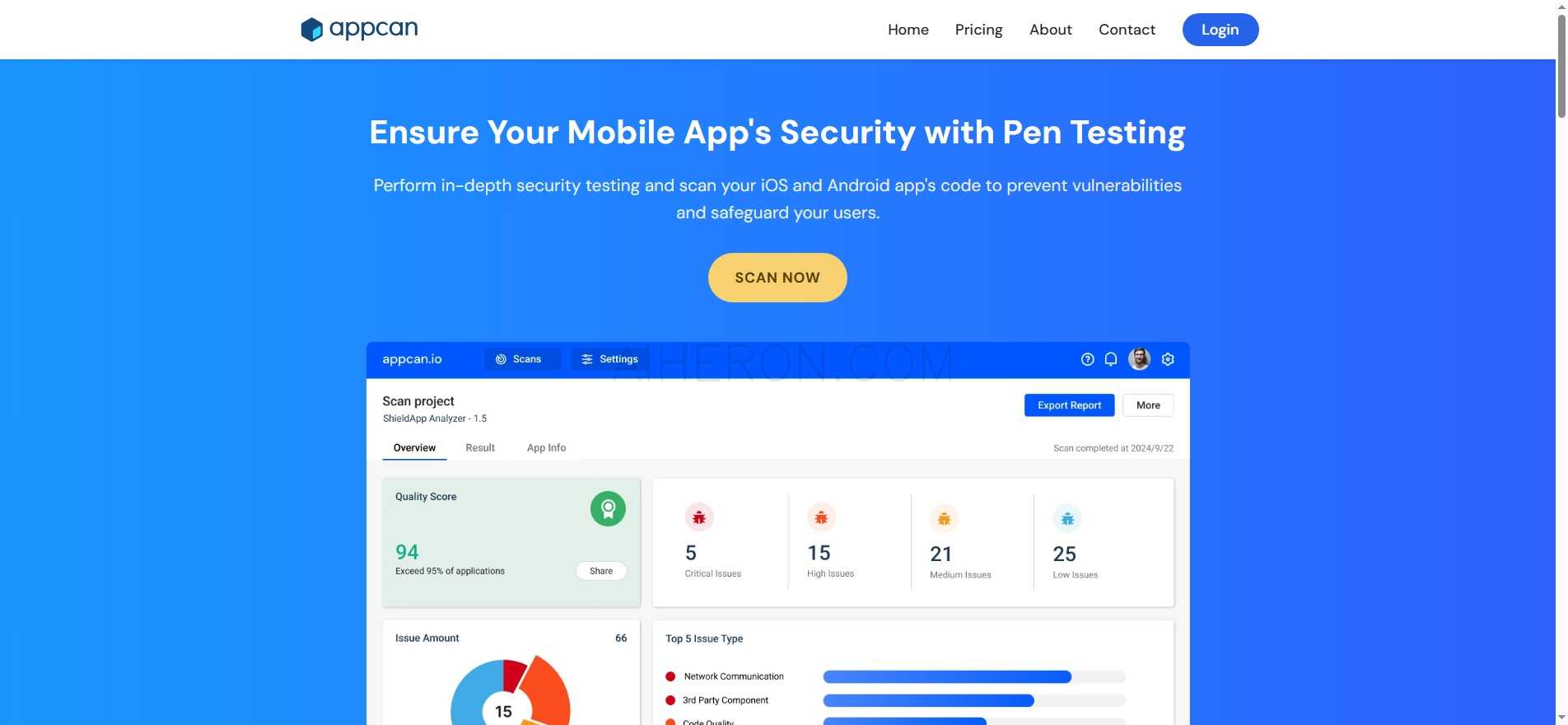Automated security scanning for iOS and Android apps to detect vulnerabilities and ensure compliance.