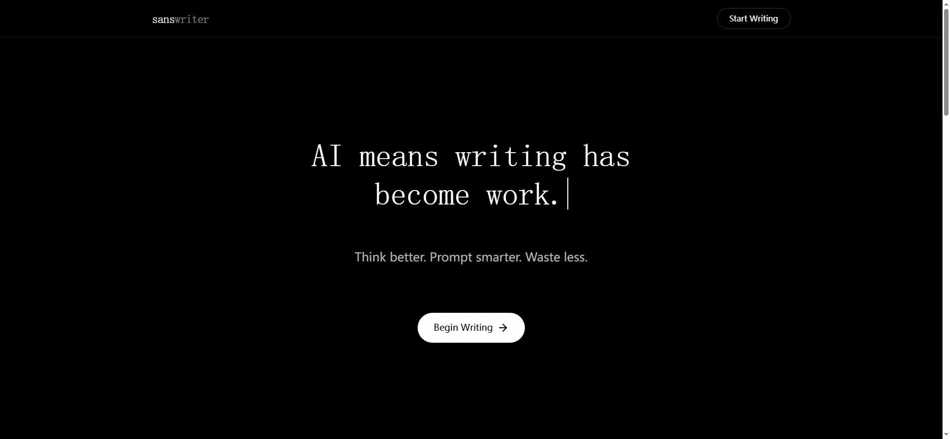 Sans Writer