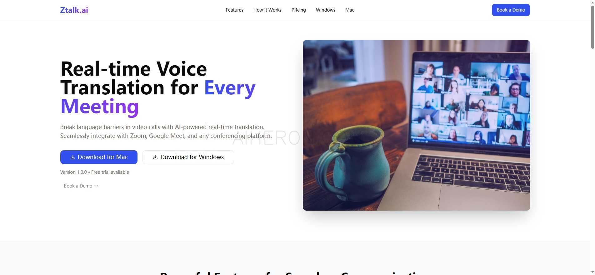 Ztalk.ai - Real-time Voice Translation
