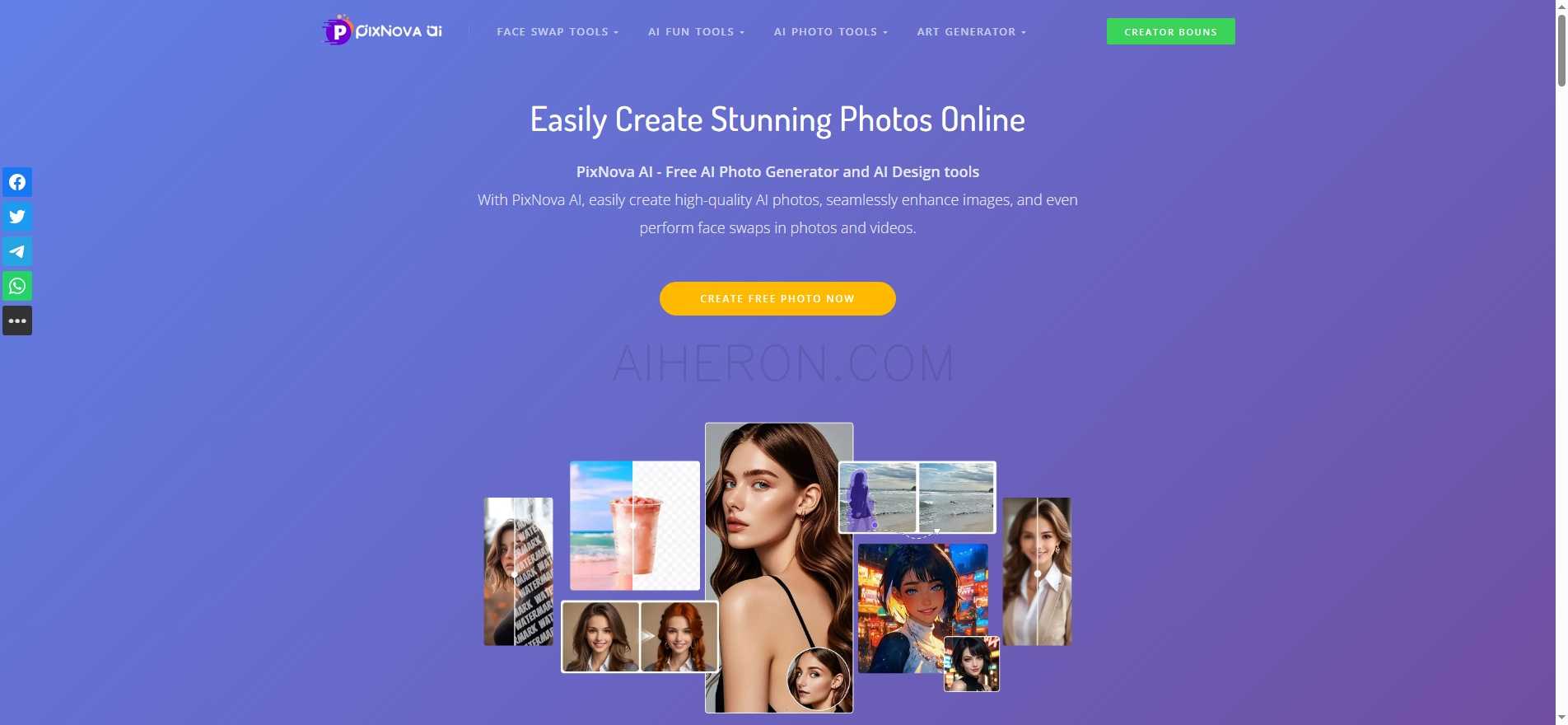 PixNova AI: All-in-One AI Photo Generator & Design Tool