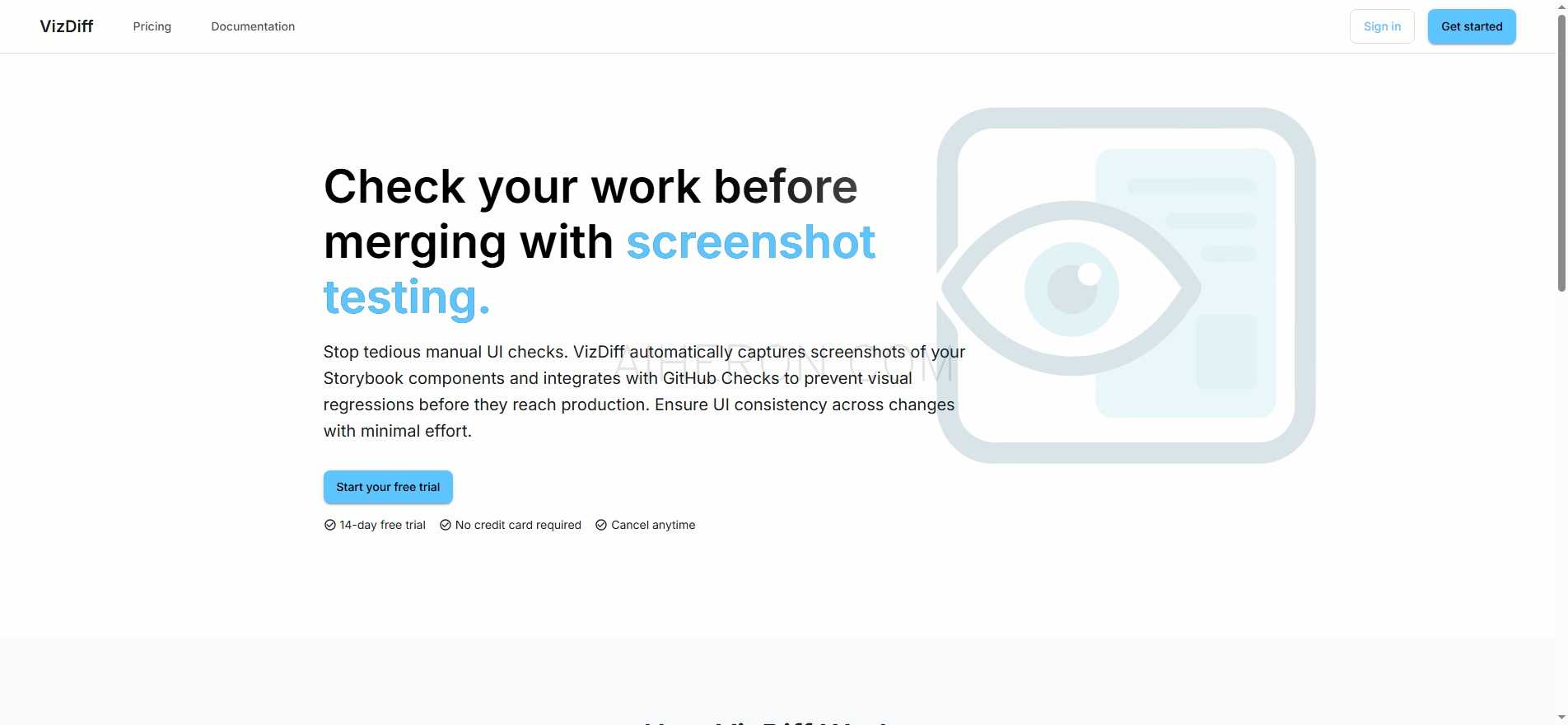 VizDiff: Storybook与GitHub的可视化截图测试工具