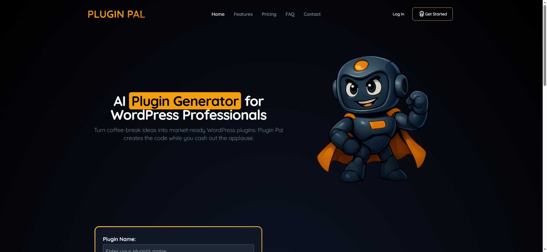 Plugin Pal - AI 驱动的 WordPress 插件生成器