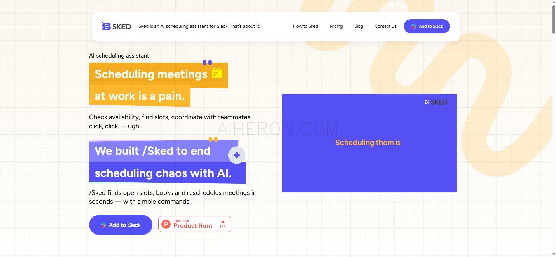 AI Scheduling Assistant for Slack | Sked