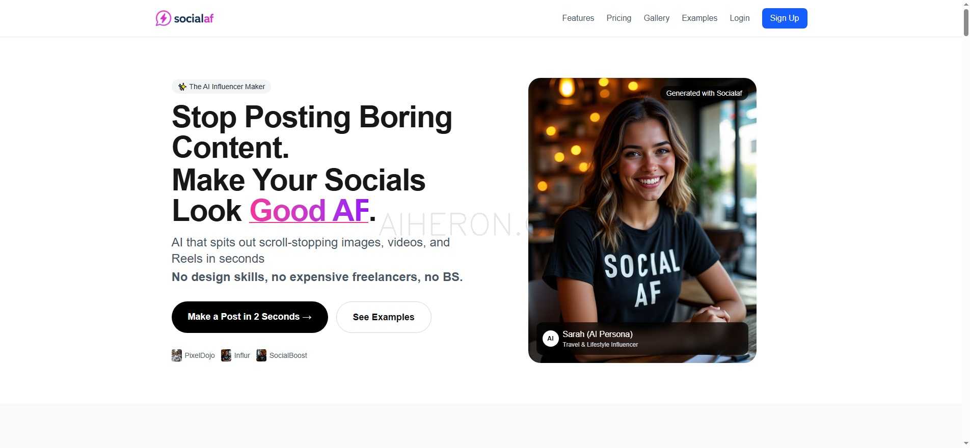 Socialaf.ai – AI社交媒体内容生成器与视频制作工具
