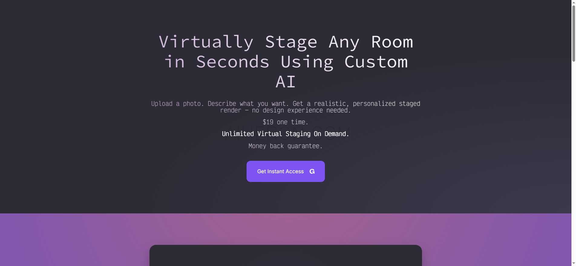 Virtual Staging Tool for Real Rooms