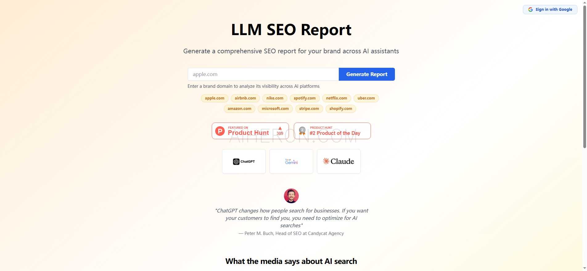 LLM SEO Report - AI搜索可见性分析