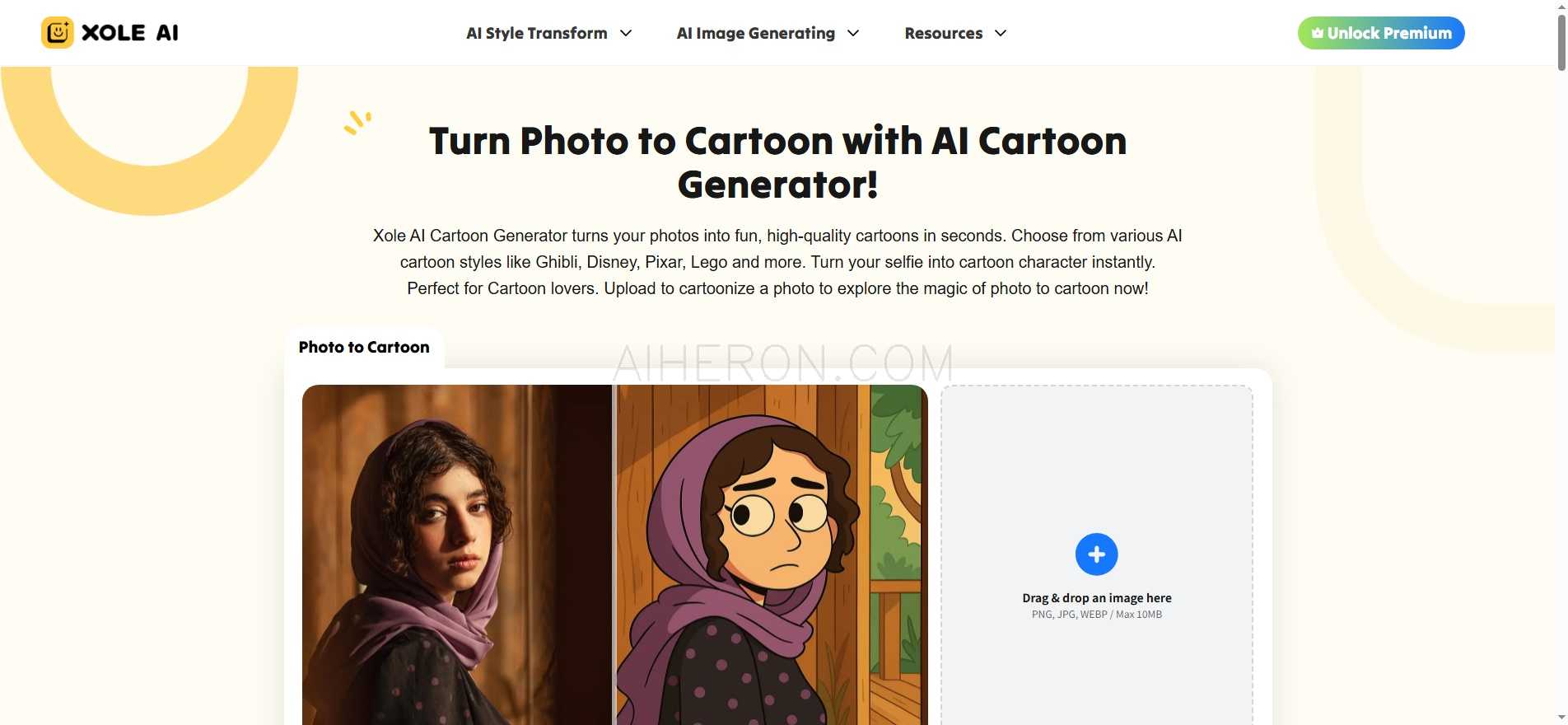 Xole AI Cartoon Generator