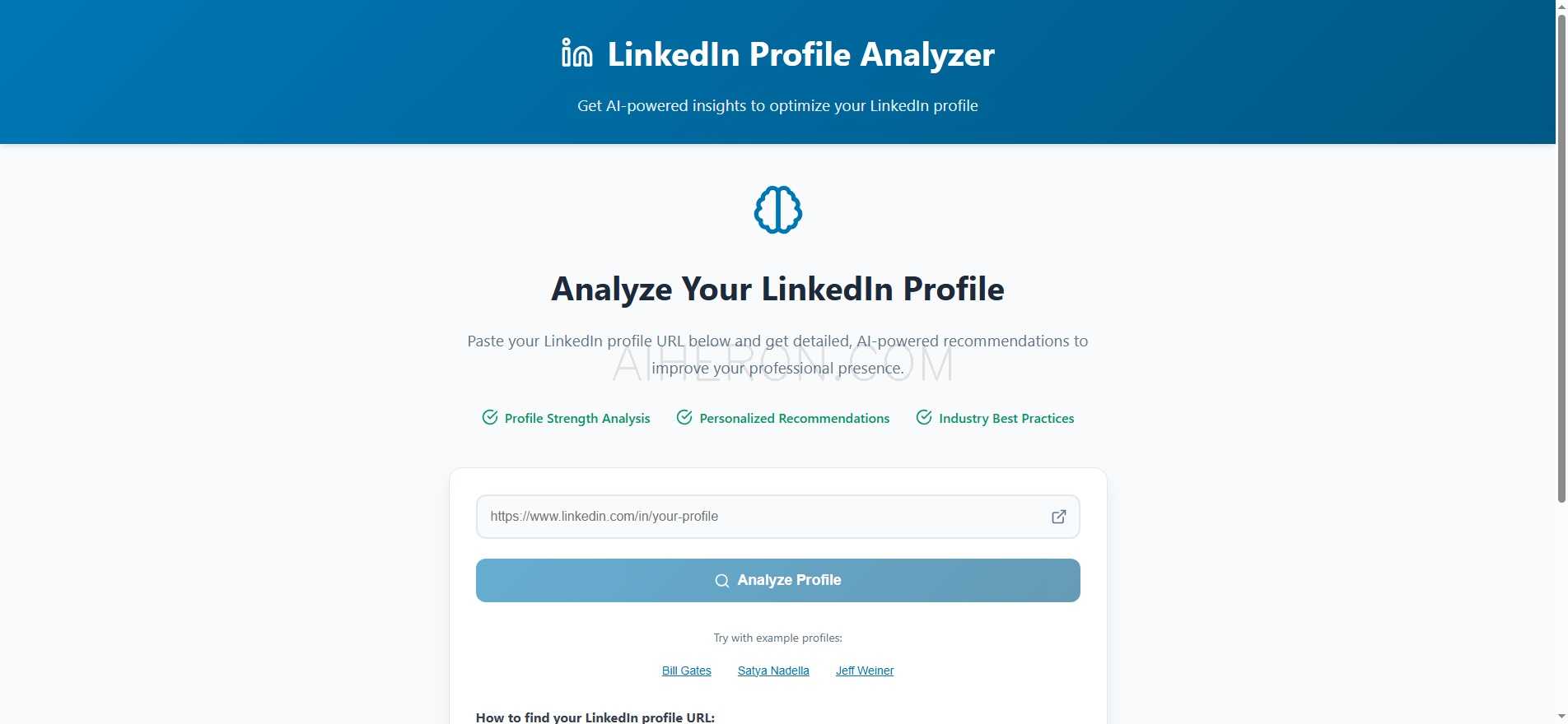 LinkedIn Profile Analyzer