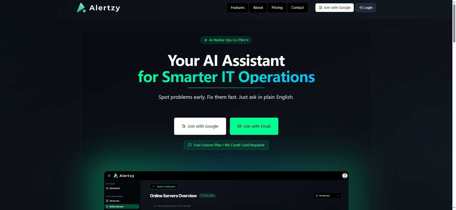Alertzy - AI驱动的基础设施监控与事件预防 | 企业级DevOps解决方案