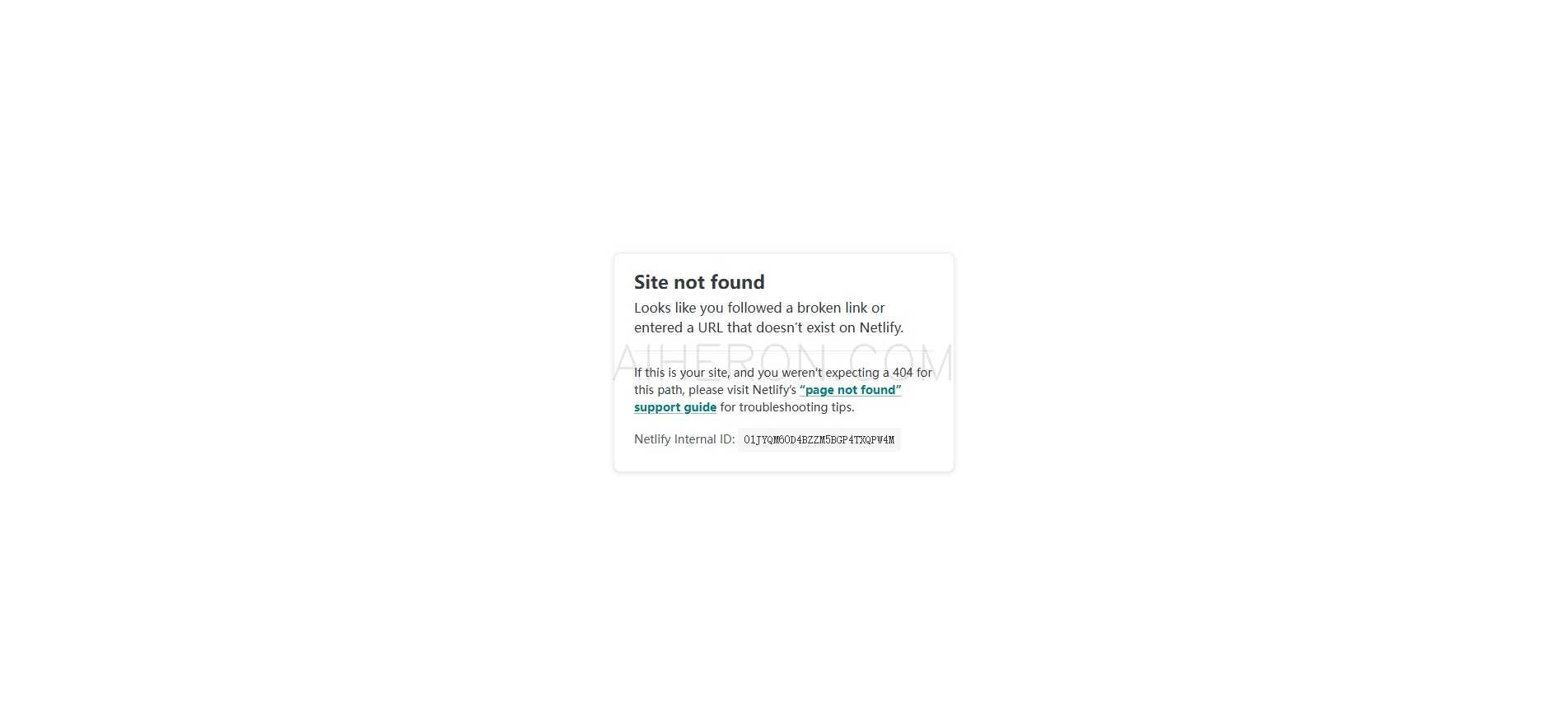 The page you're looking for doesn't exist on Netlify.