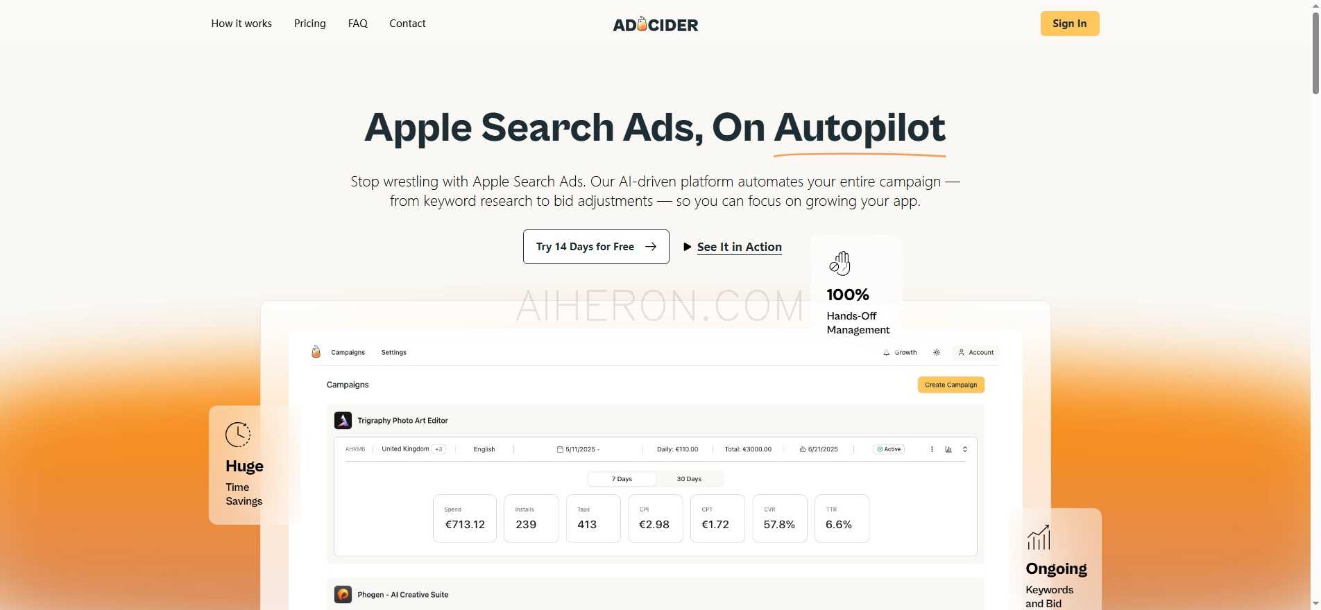 AdCider - Apple Search Ads Automation Platform