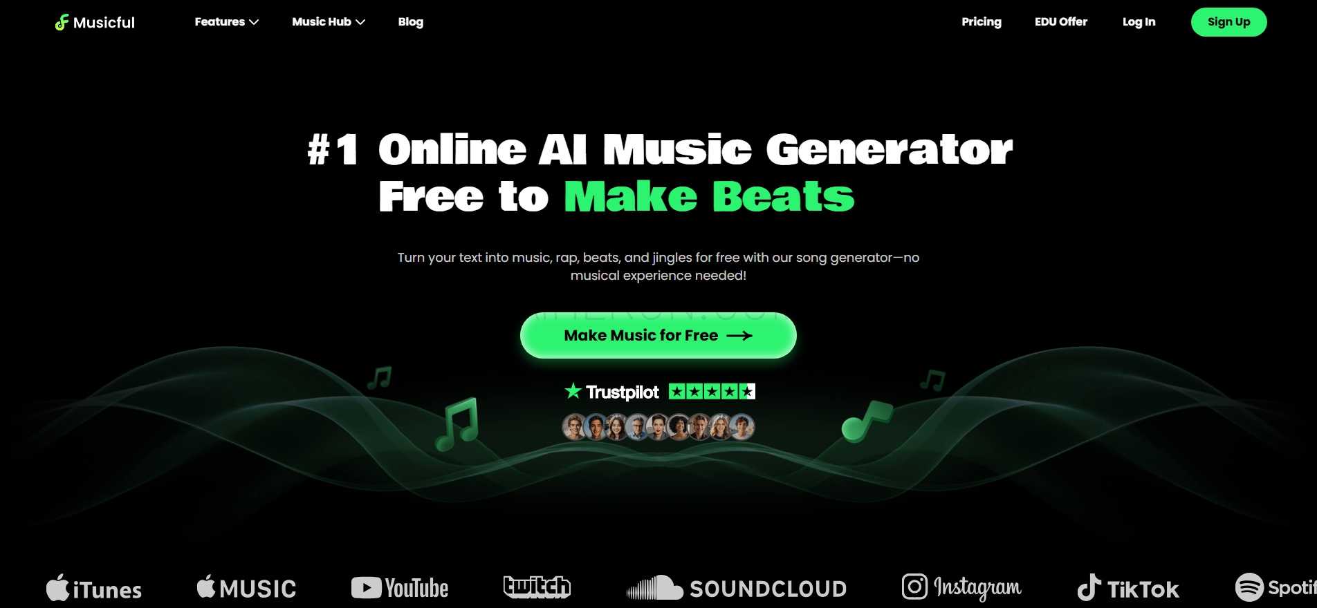 Musicful: Online AI Music Generator for Royalty-Free Song